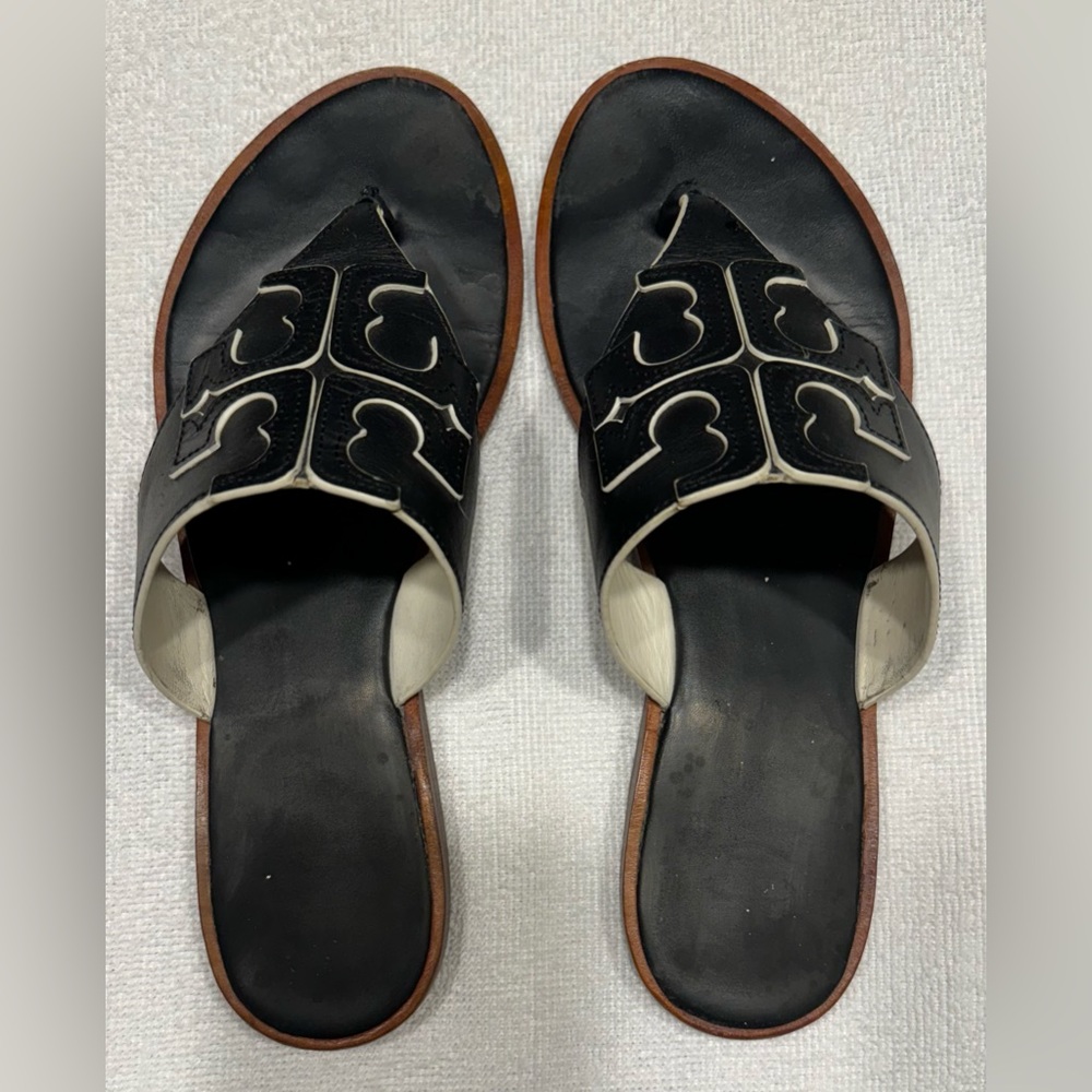 Tory Burch Jamie black sandals size 8.5